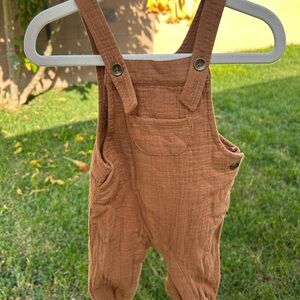 Rylee + Cru Tan Kids Overalls